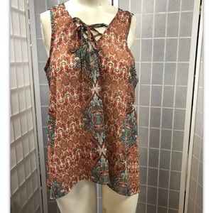 Oppa, blouse, multicolor, sleeveless, size M.:
